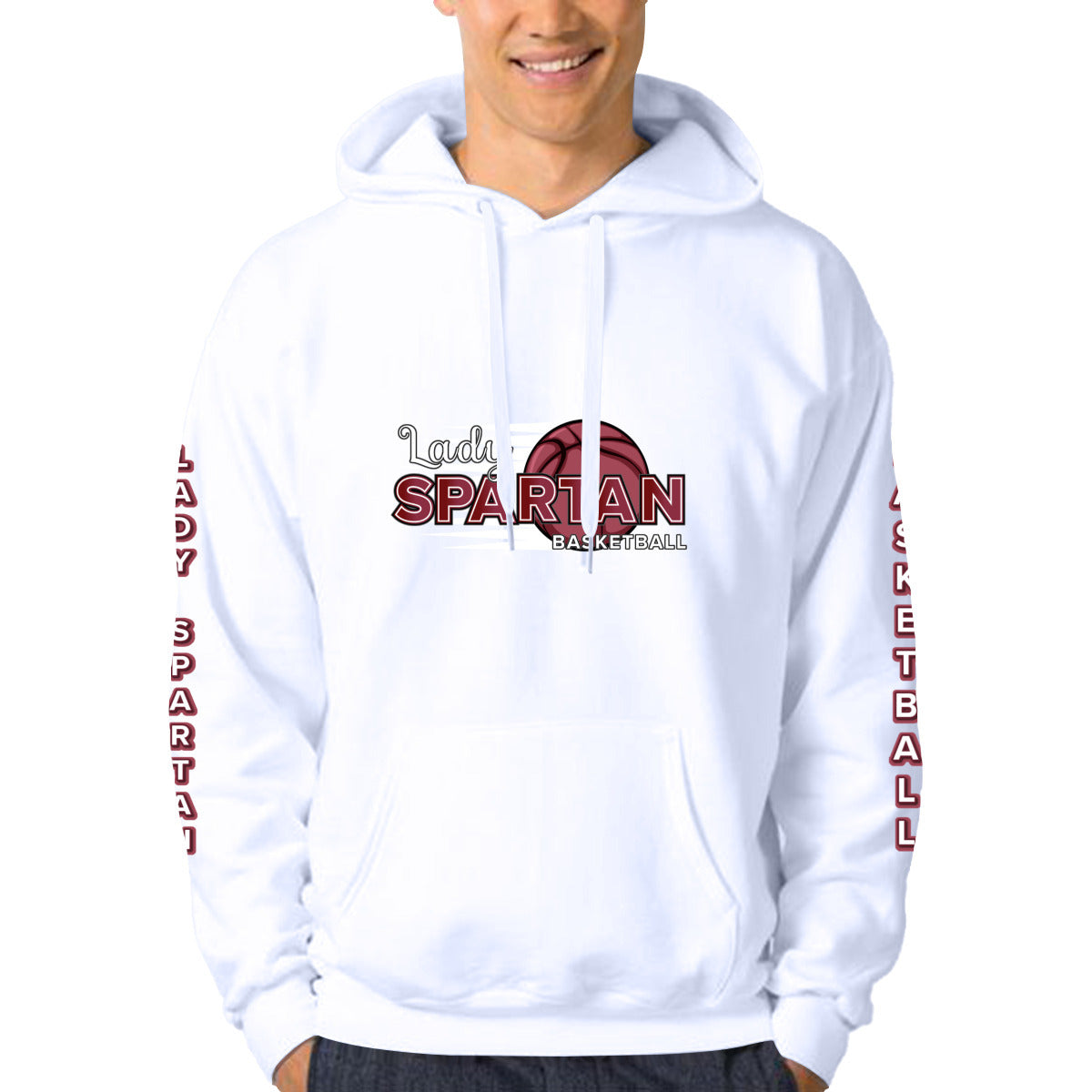 Tarpon Springs Lady Basketball Partially Printed Hoodie